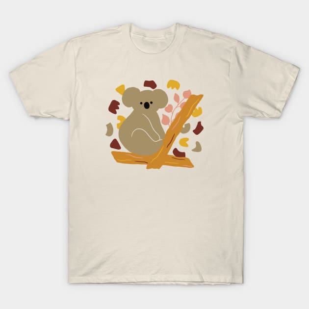 Autumn Koala T-Shirt by awesomesaucebysandy